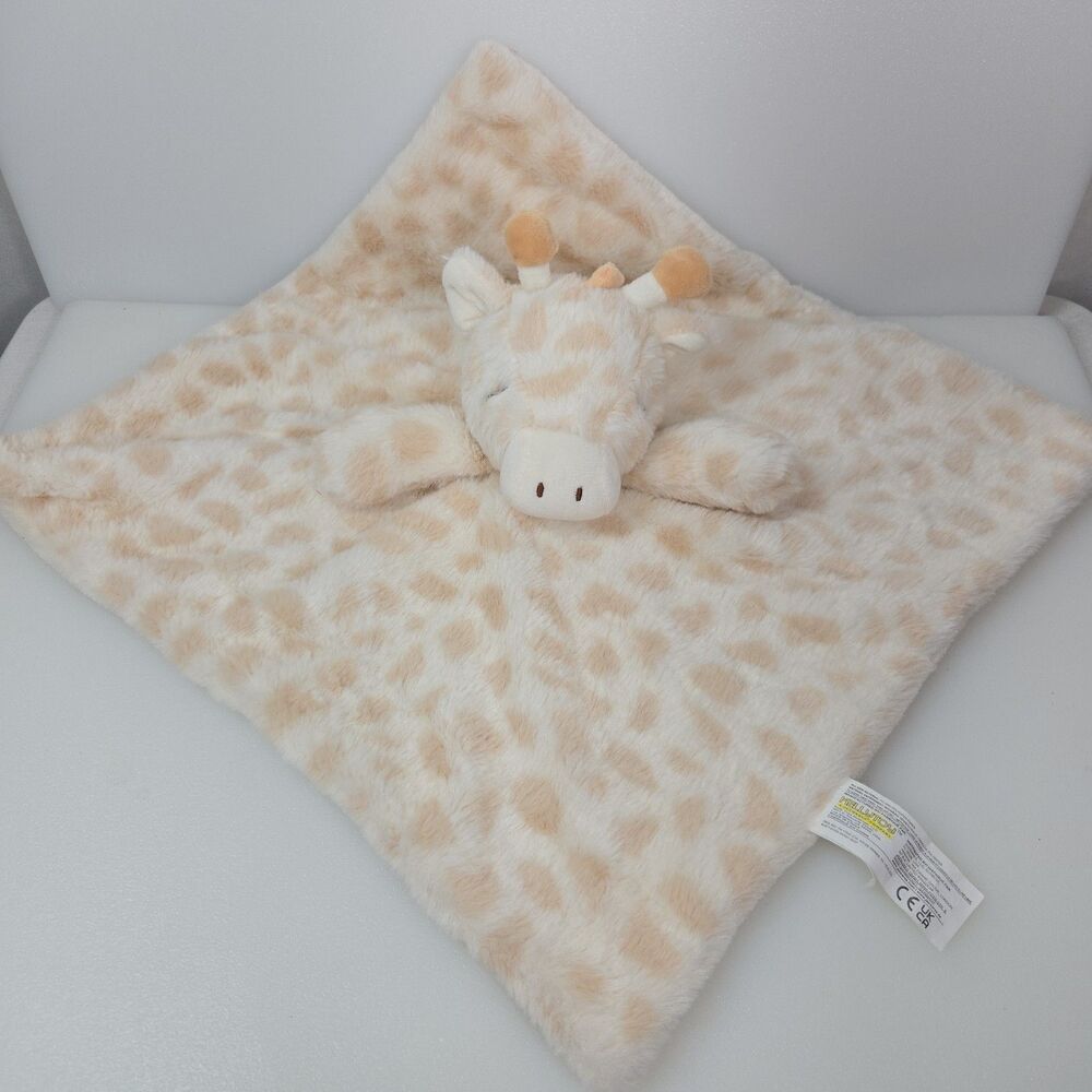 Kellytoy Giraffe Lovey Plush Rattle Baby Security Blanket Infant Toddler Unisex